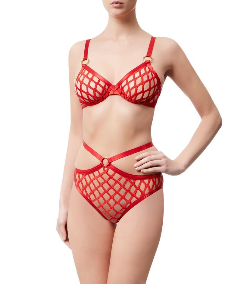 Agent Provocateur Bubbles Bra in Red - Lyst