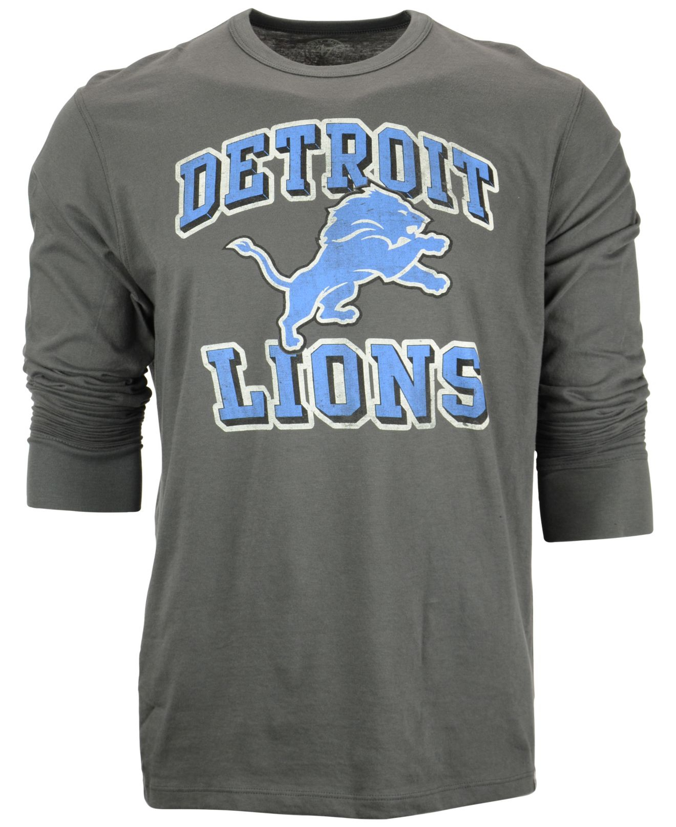 Lyst - 47 Brand Men's Long-sleeve Detroit Lions Flanker T-shirt in Gray