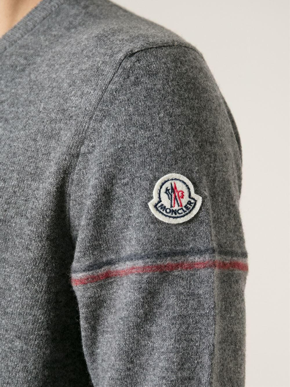 moncler v neck sweater