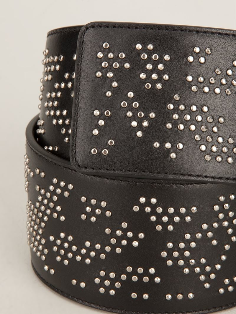 wide studded belt