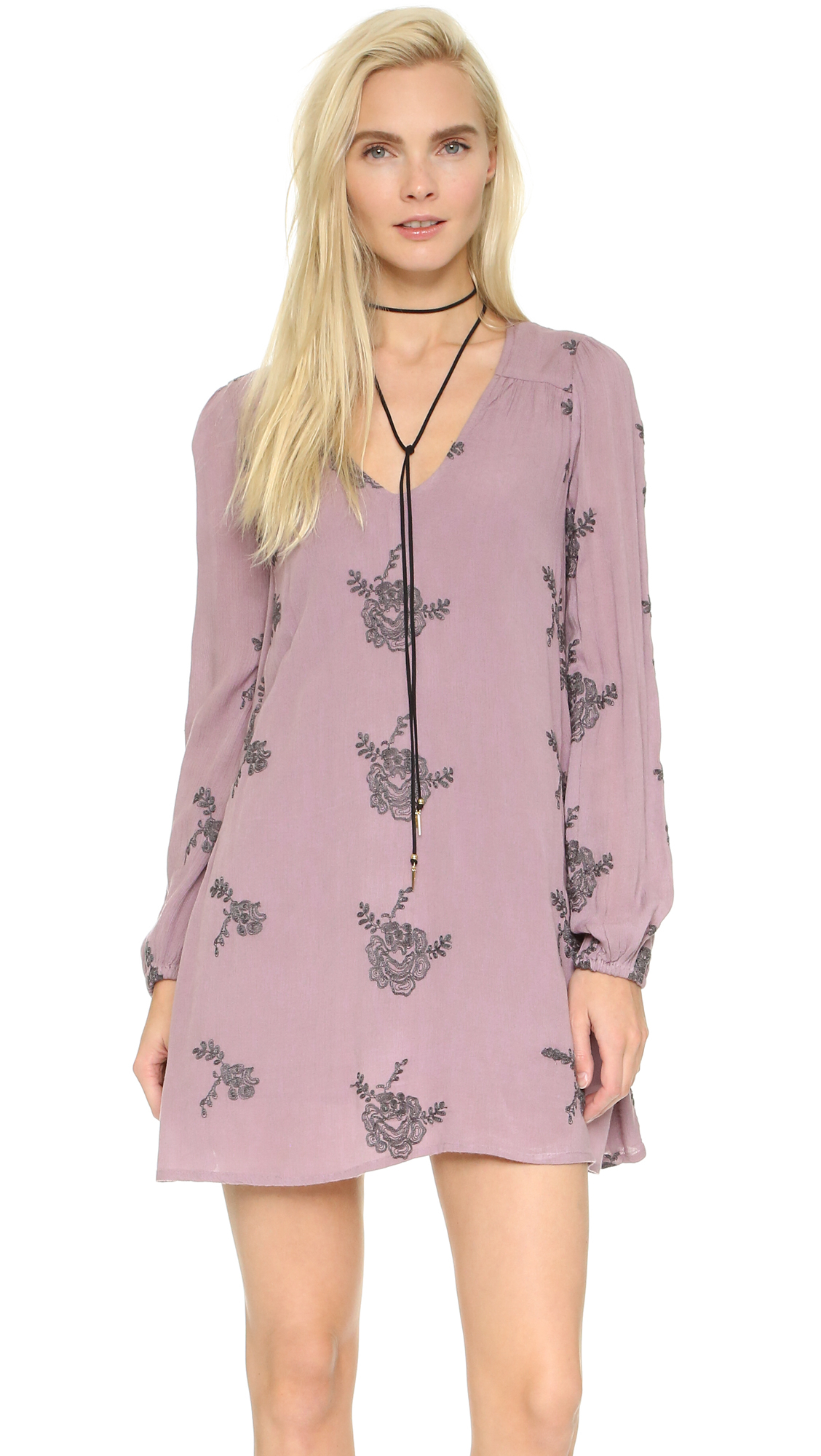 Free People Emma Embroidered Dress in 