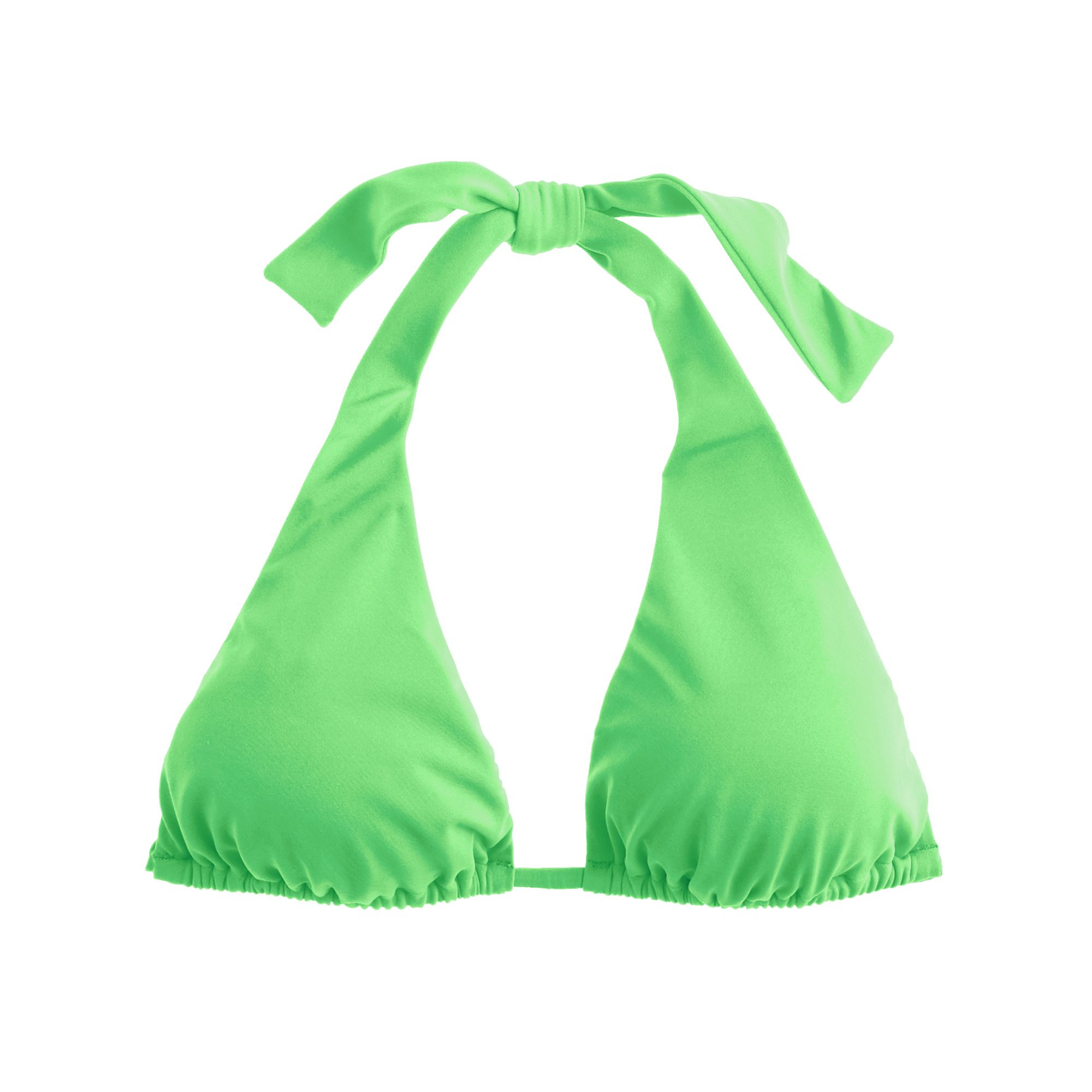 Lyst - J.Crew Triangle Halter Top in Green