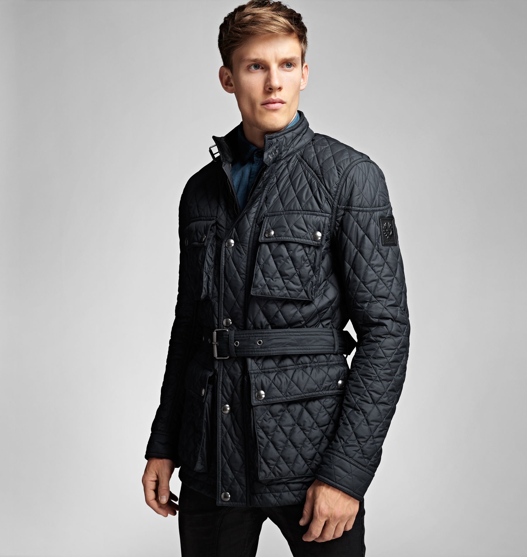 Belstaff Roadmaster Quilted Jacket in Dark Navy (Blue) for Men | Lyst