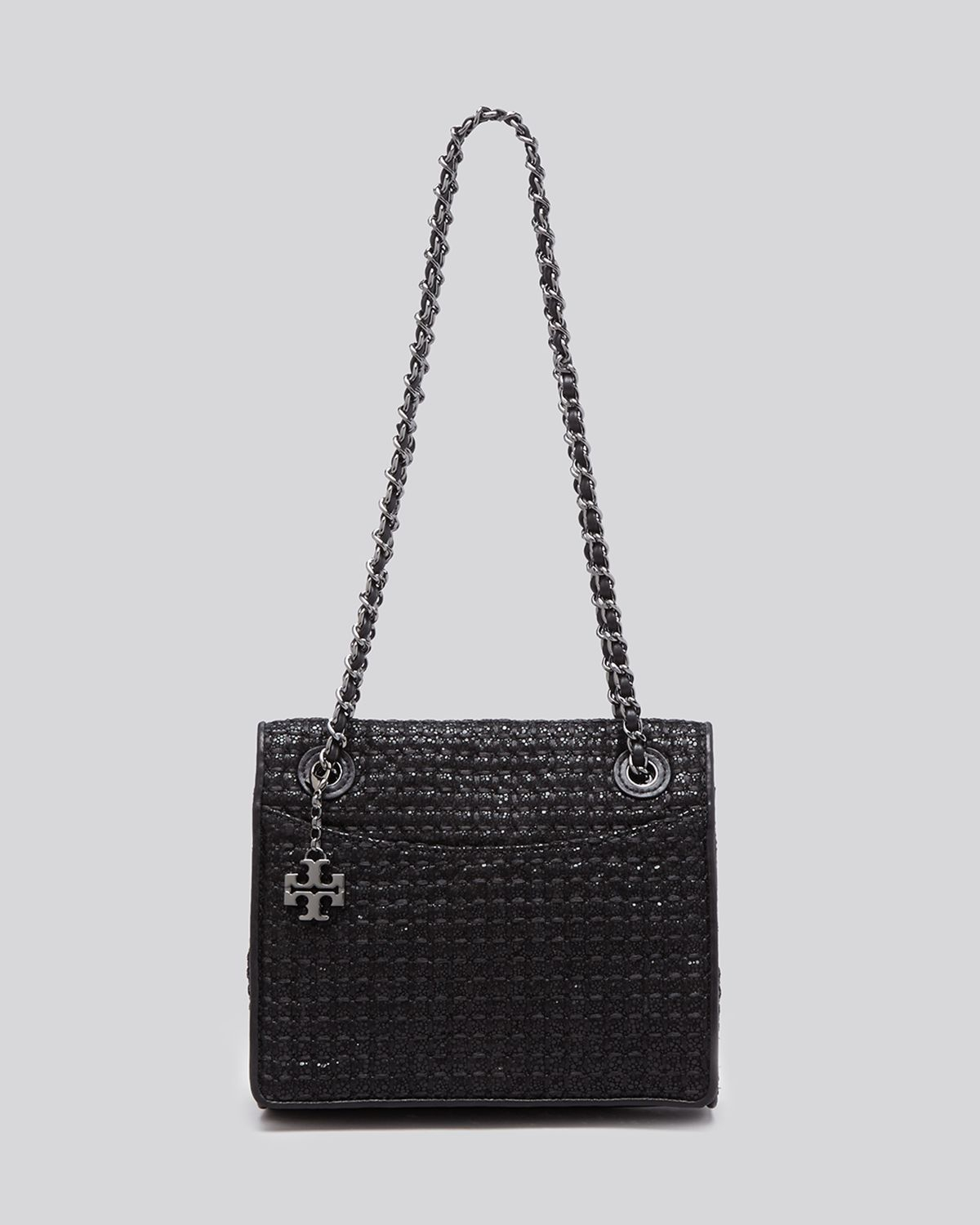 tory burch fleming metallic