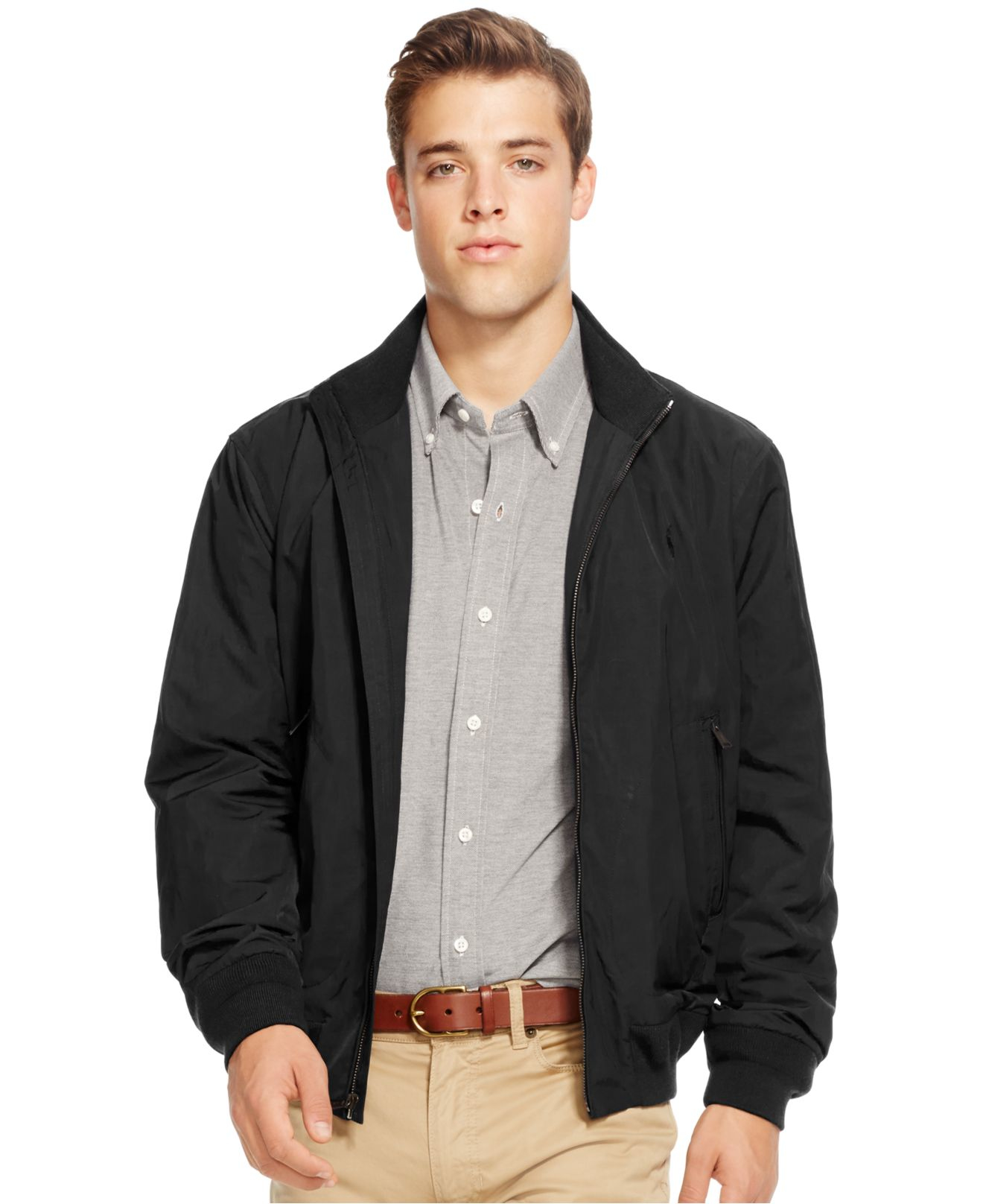 Polo Ralph Lauren Men S Nylon Barracuda Jacket In Black For Lyst Gallery