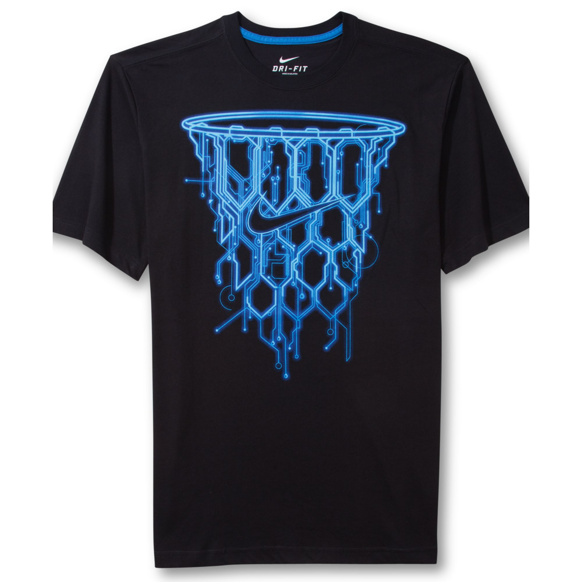 Nike Basketball Net Graphic Tshirt in Black/Blue (Blue) for Men - Lyst