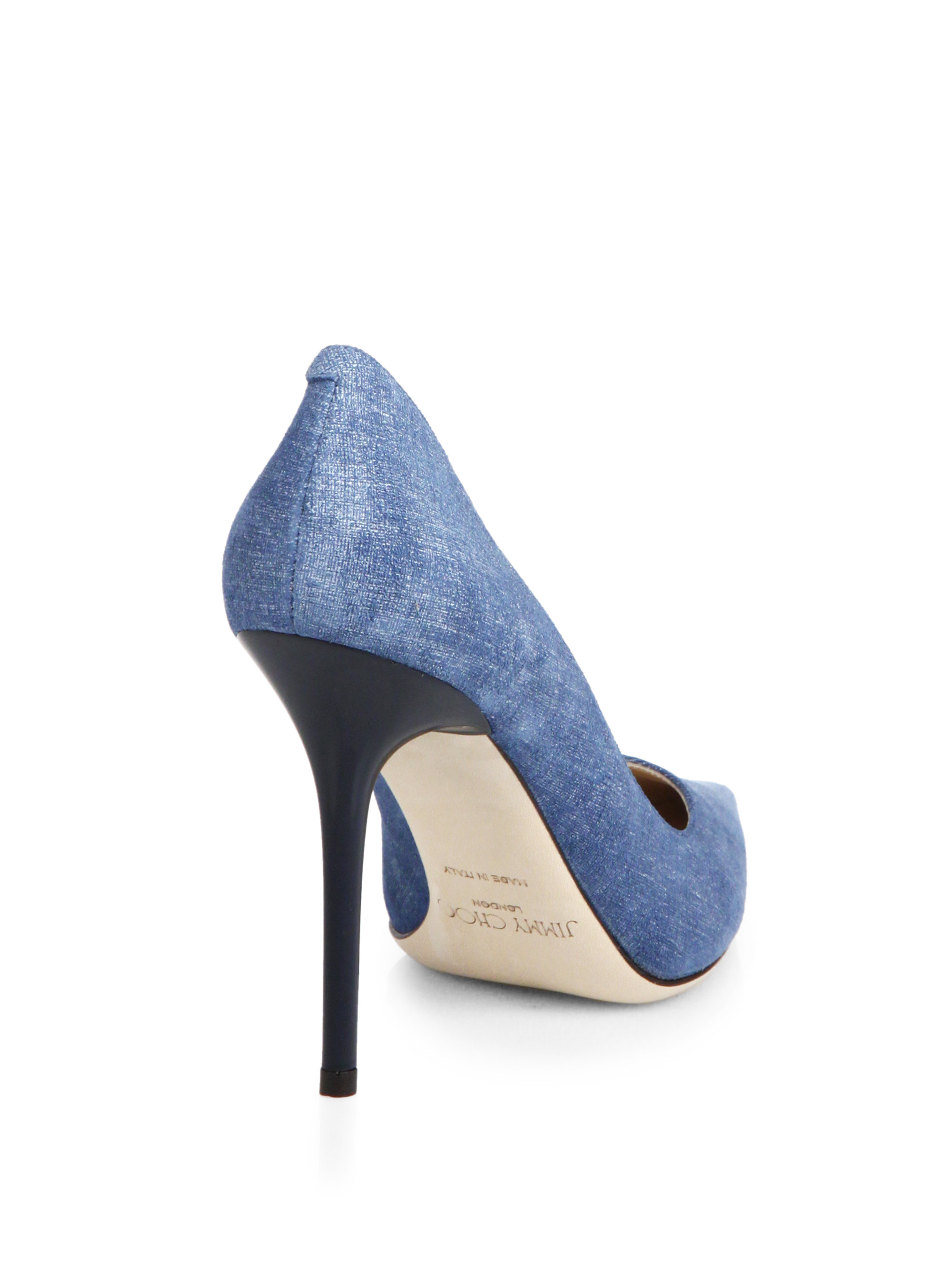 jimmy choo denim pump