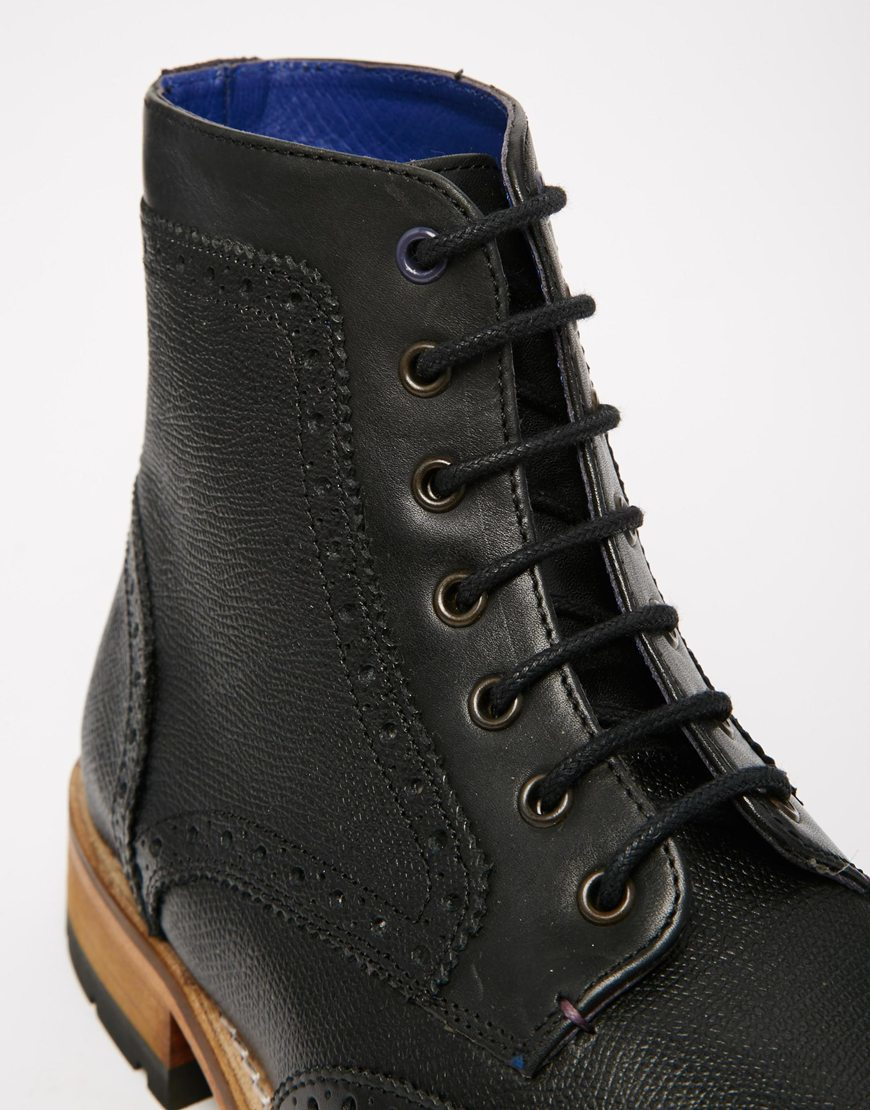 Ted Baker Sealls Leather Brogue Boots 