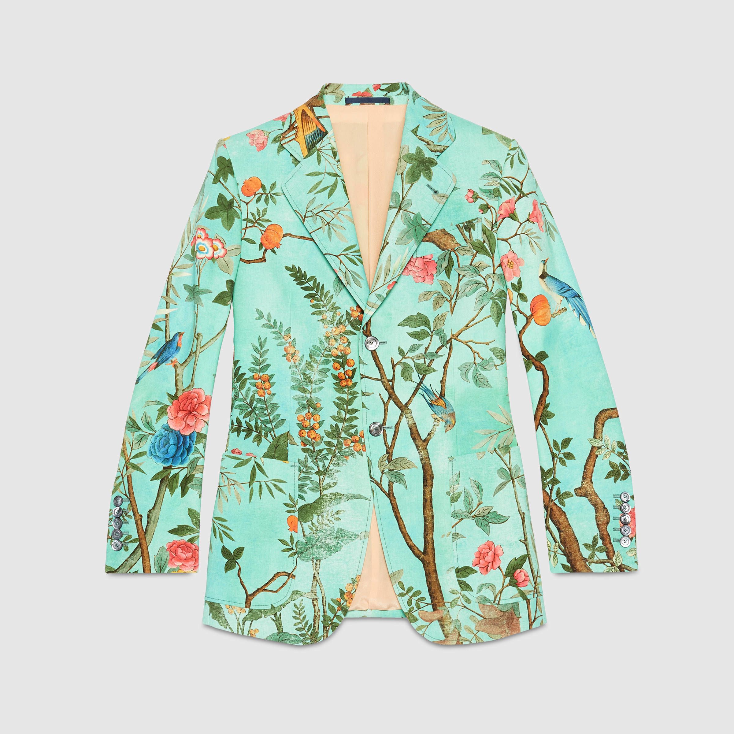 green floral blazer