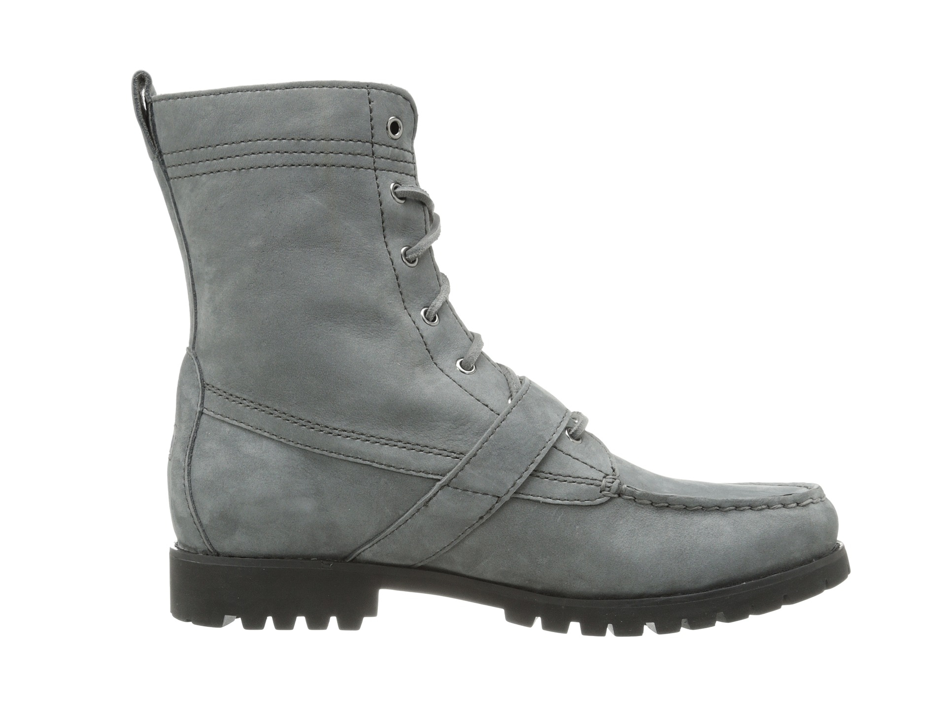 grey and black polo boots