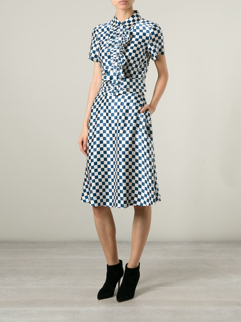 Marc by marc jacobs Toto Plaid Crepe Dress - Cambridge Red Multi ... Marc by marc jacobs Toto Plaid Crepe Dress - Cambridge Red Multi ...