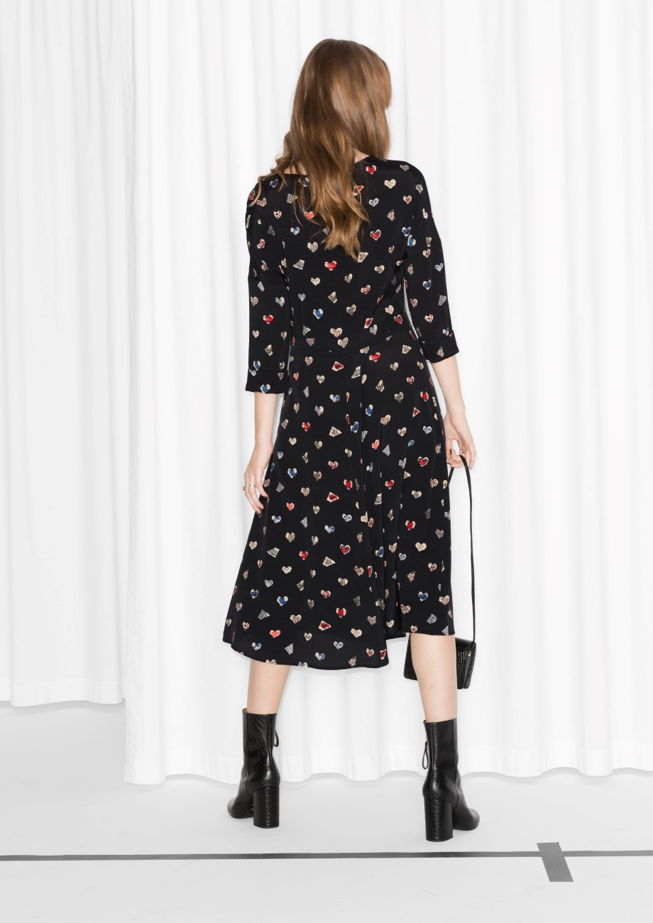 & other stories animal print dress