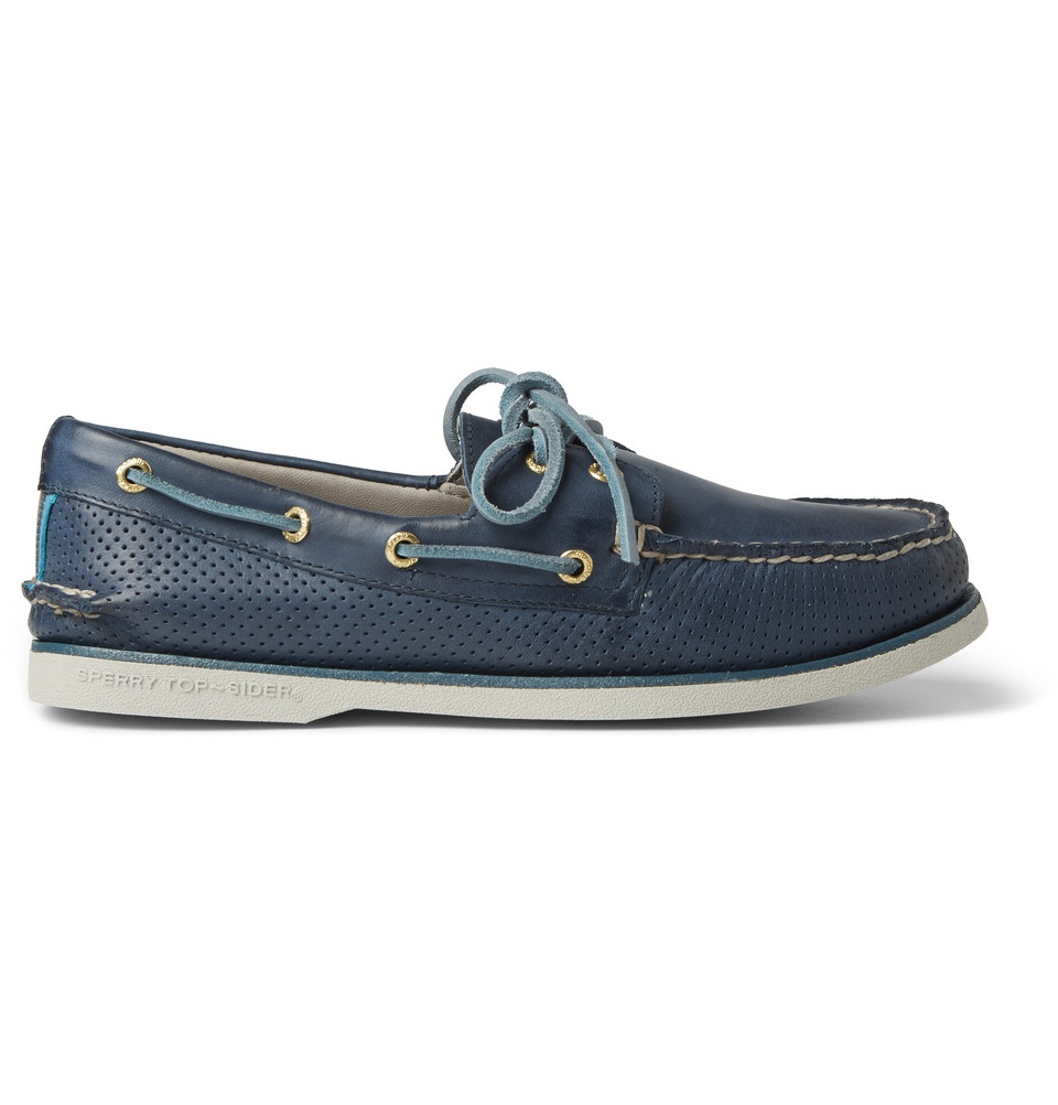 sperry perforated mens