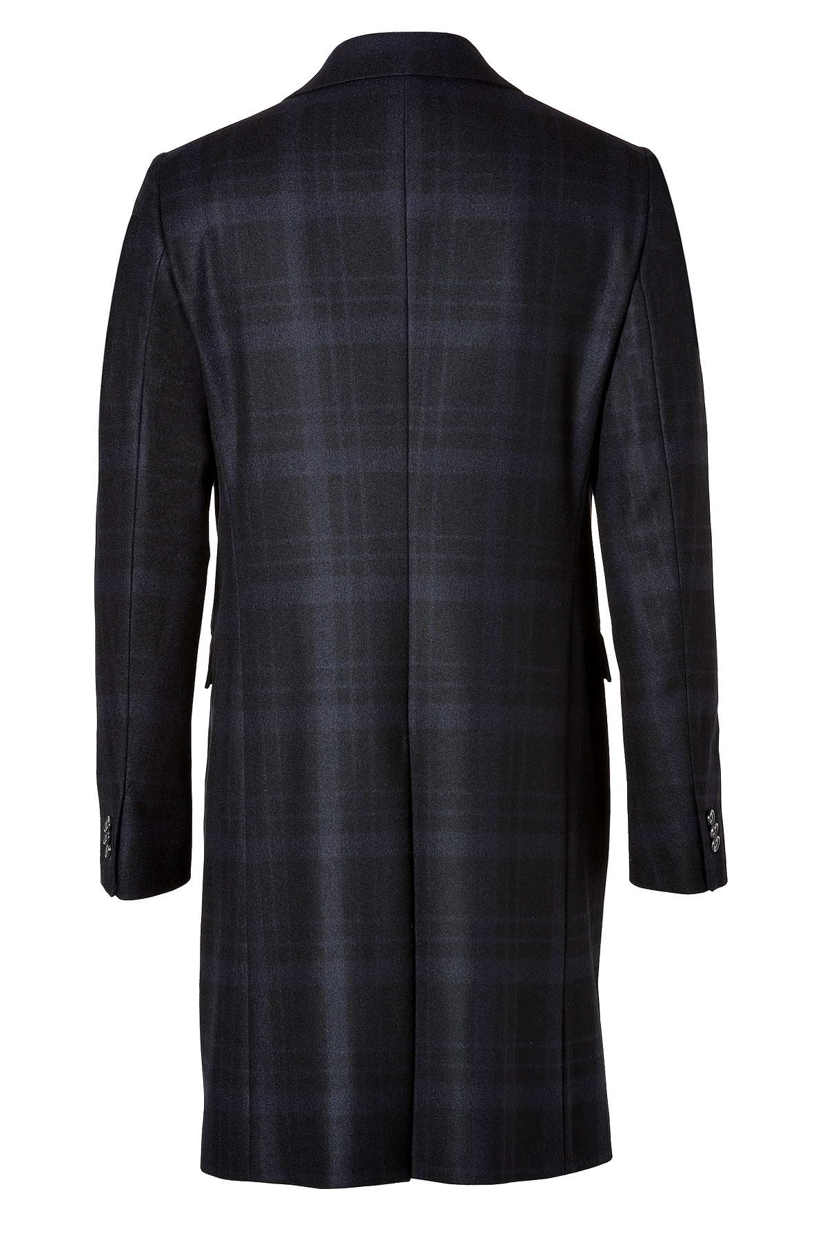 Lyst - Jil Sander Wool Plaid Byron Coat In Dark Navy in Blue for Men