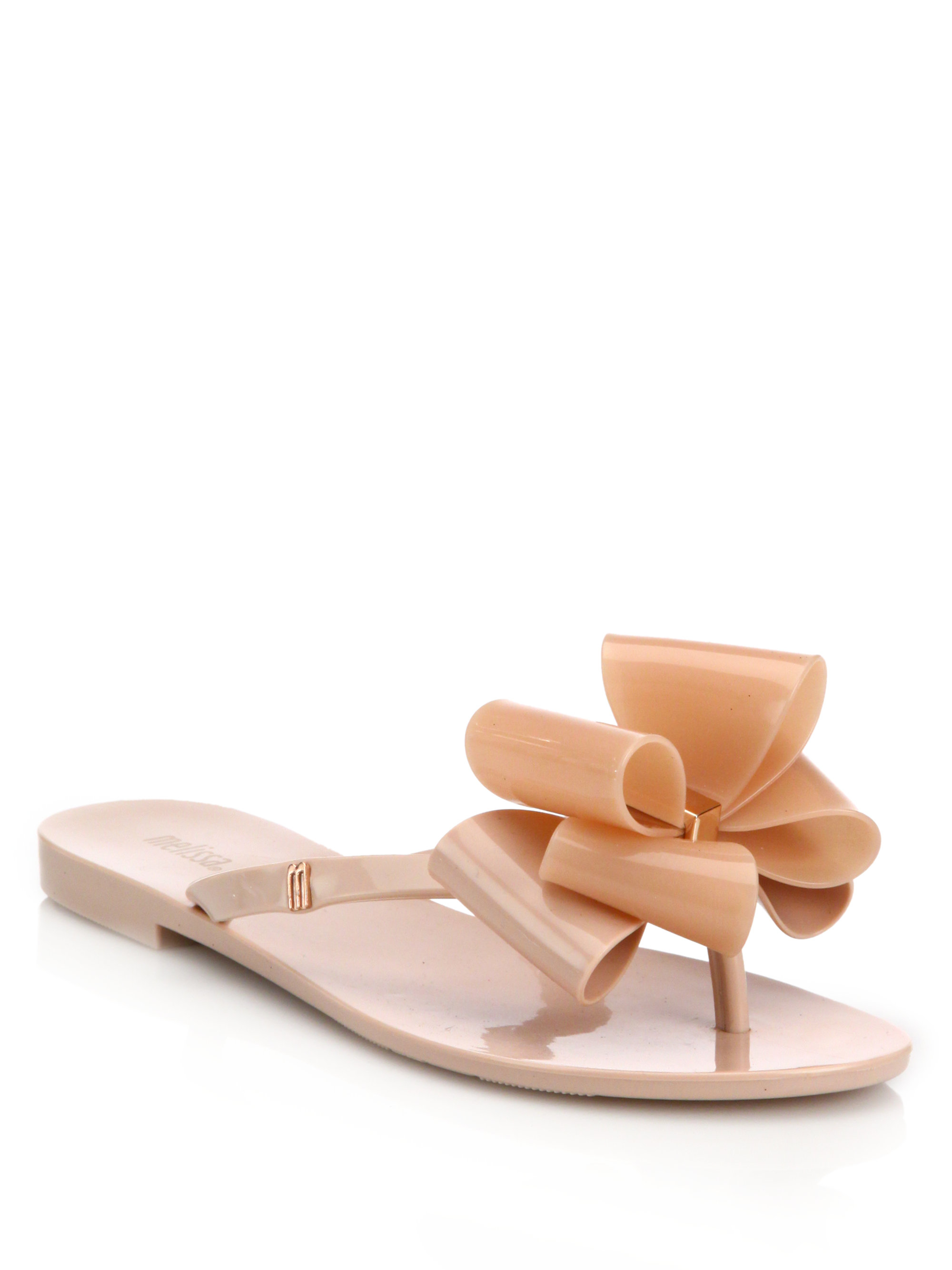 melissa bow flip flops
