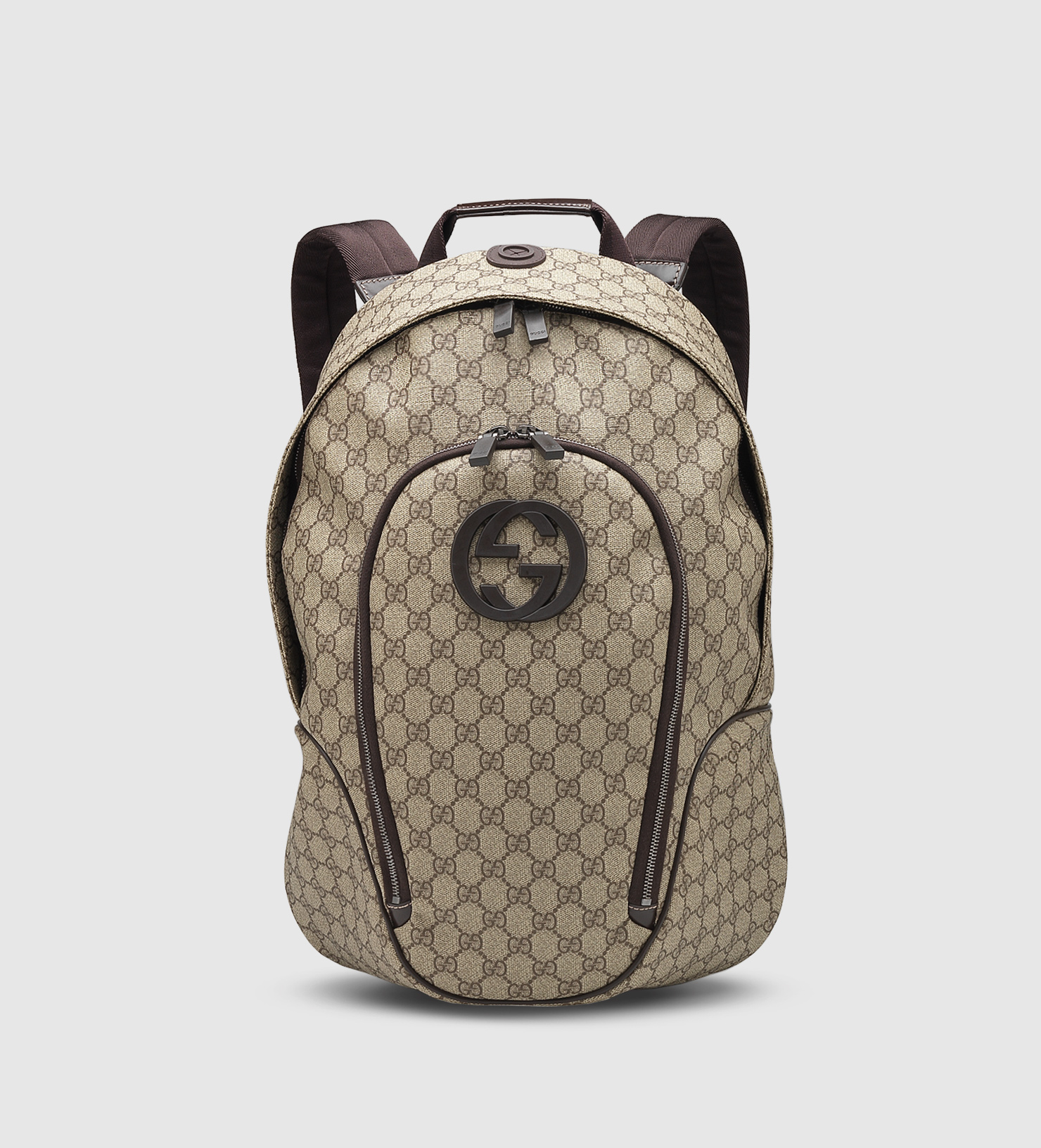måtte Mose Gemme Gucci Gg Supreme Canvas Interlocking G Backpack in Natural - Lyst