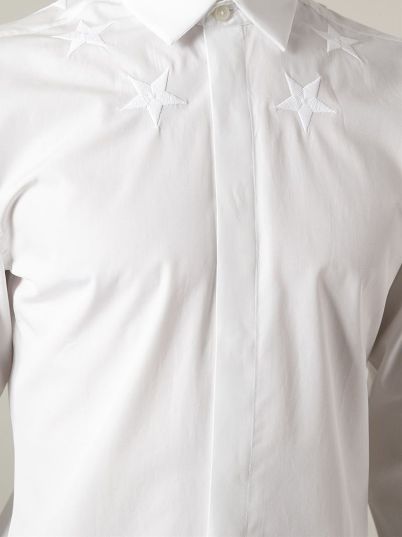 givenchy white star shirt