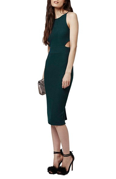 topshop cut out midi dress