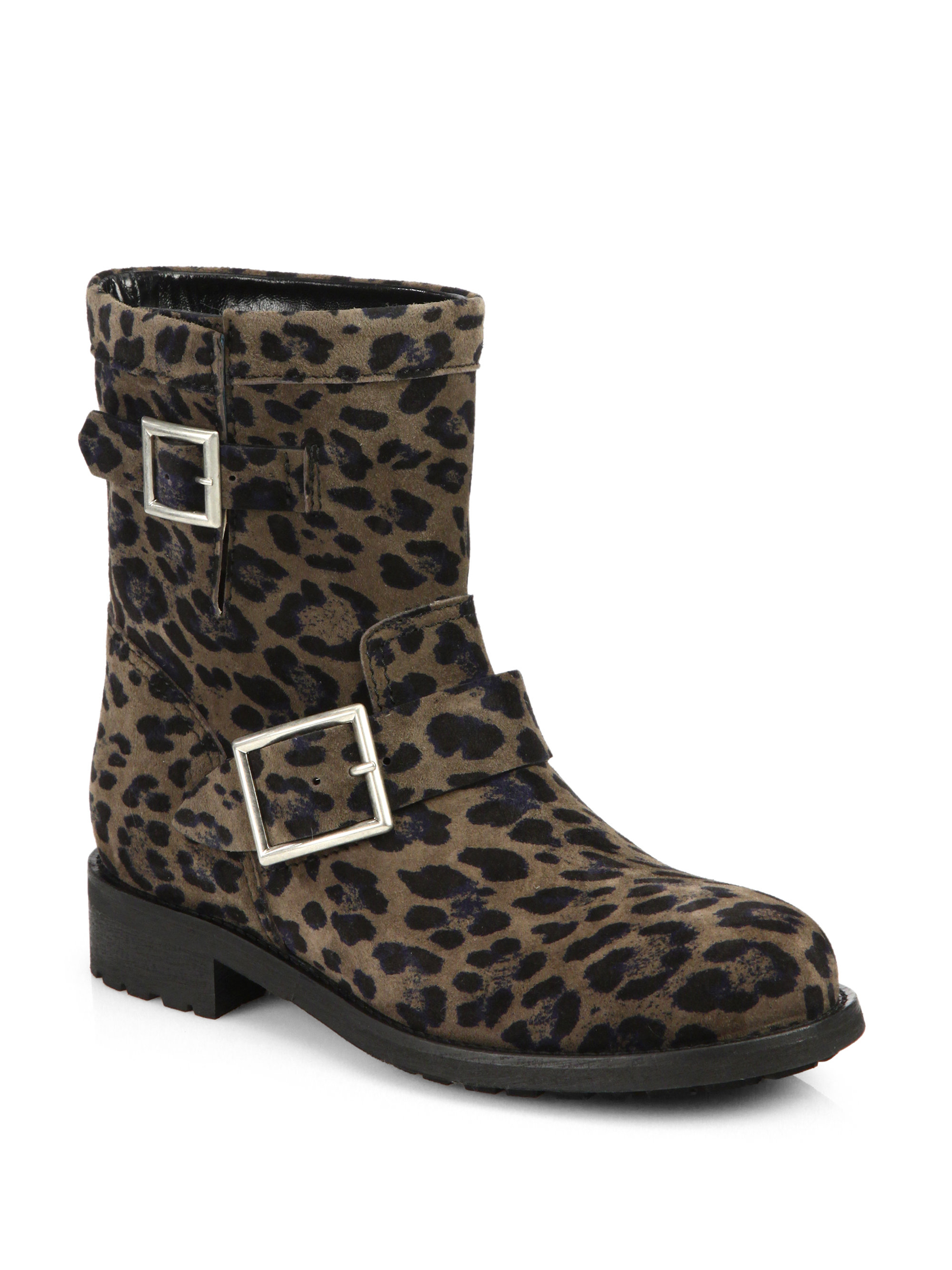 jimmy choo leopard boots
