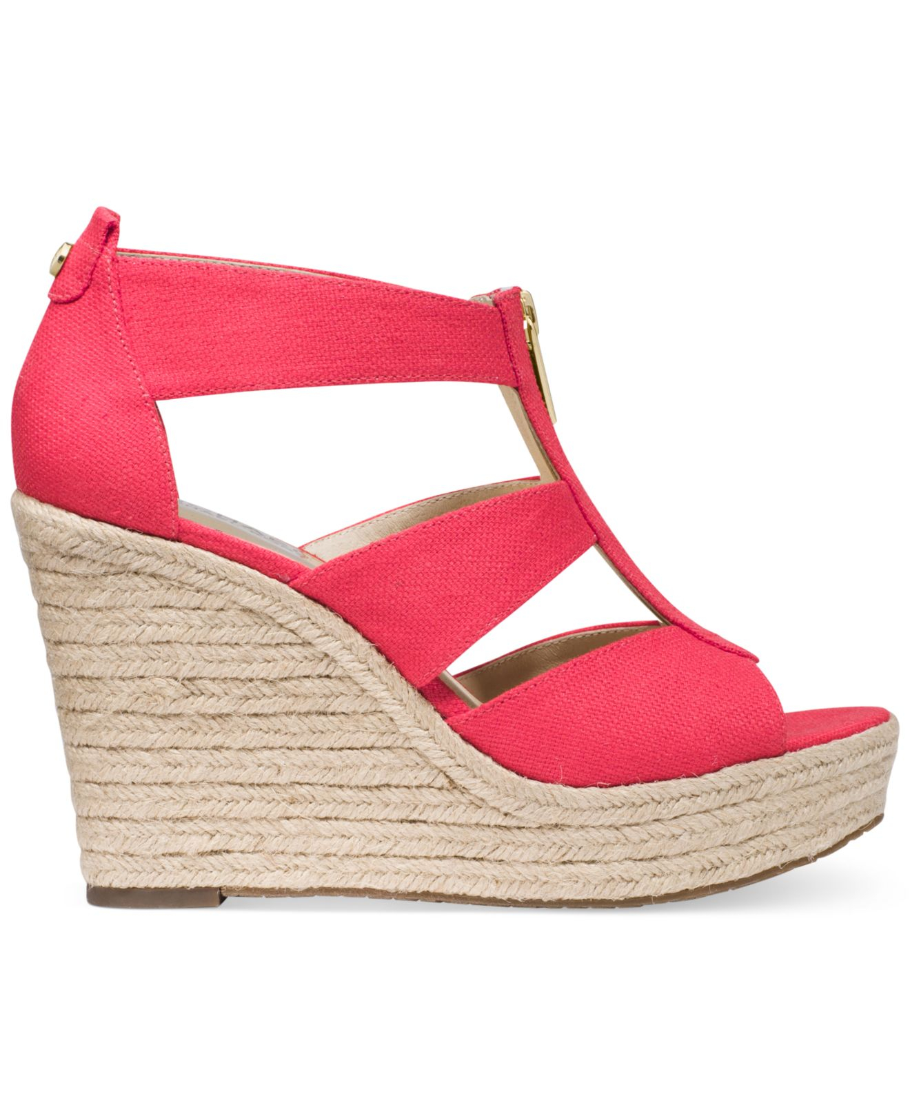 mk red sandals