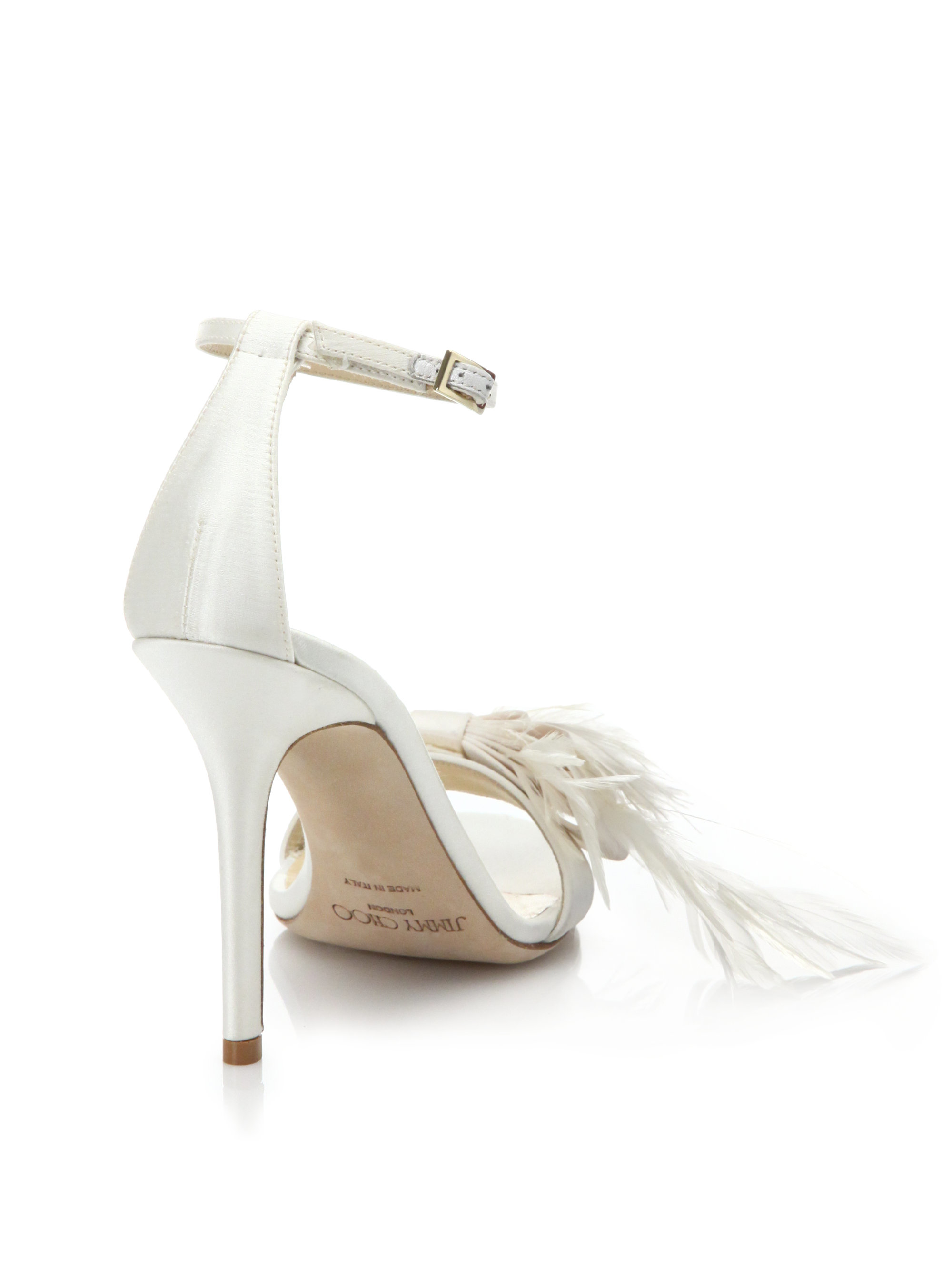 Jimmy Choo Vivien Ostrich Feather-bow 