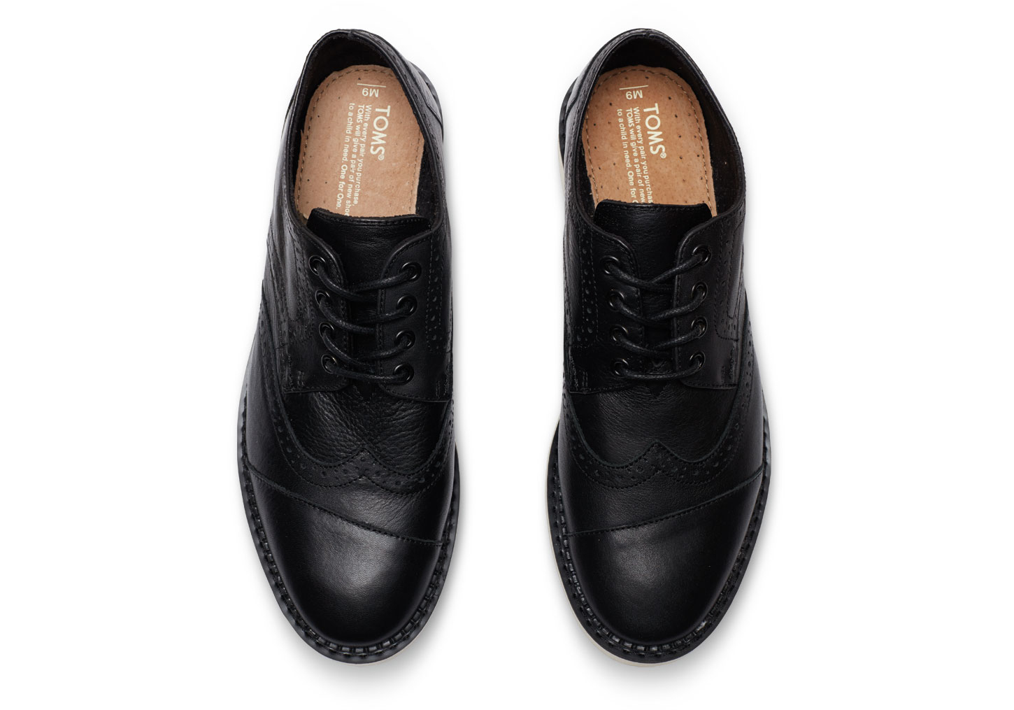 mens leather brogues black