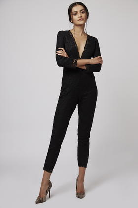 topshop lace jumpsuit