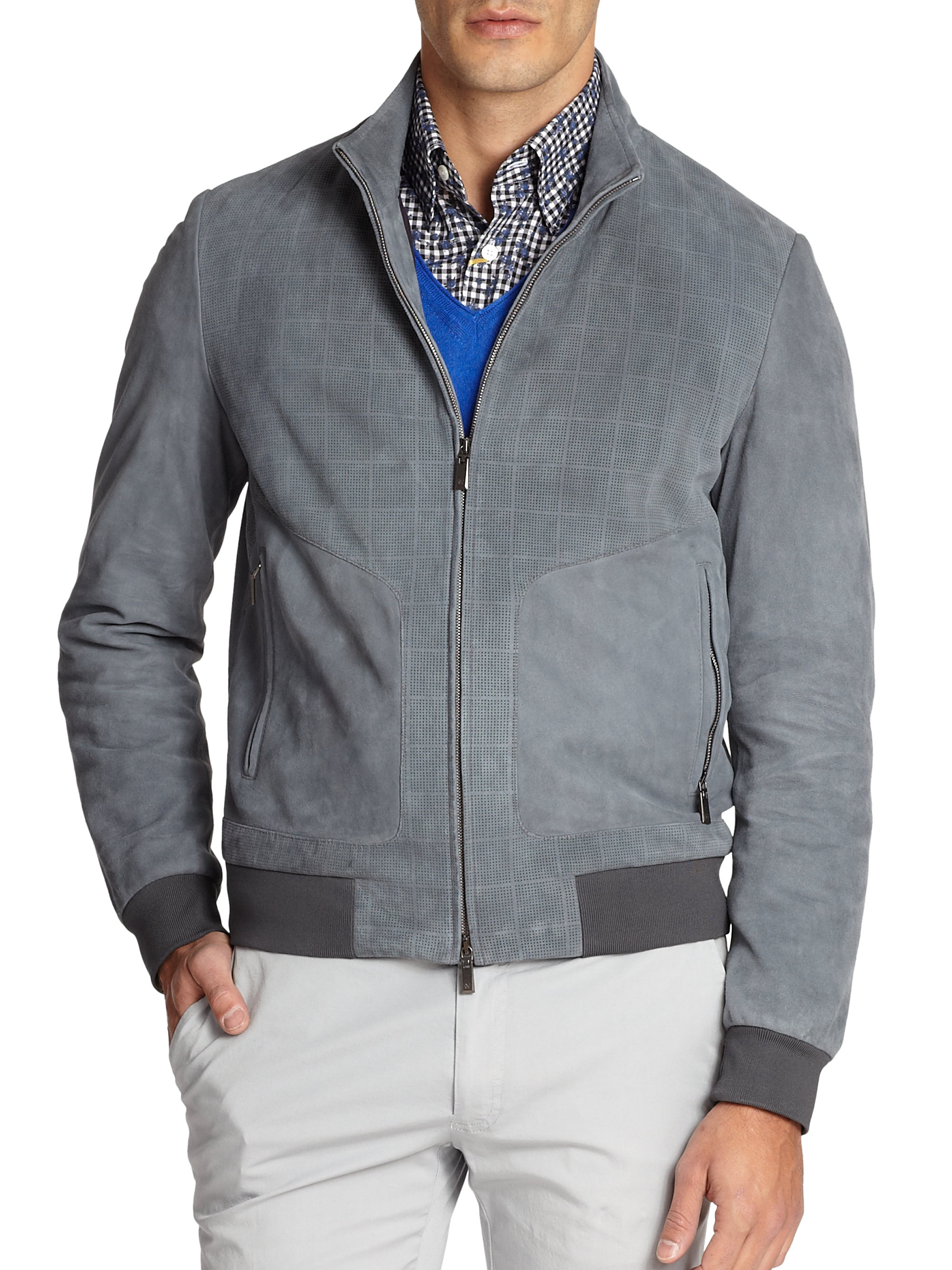 canali suede jacket