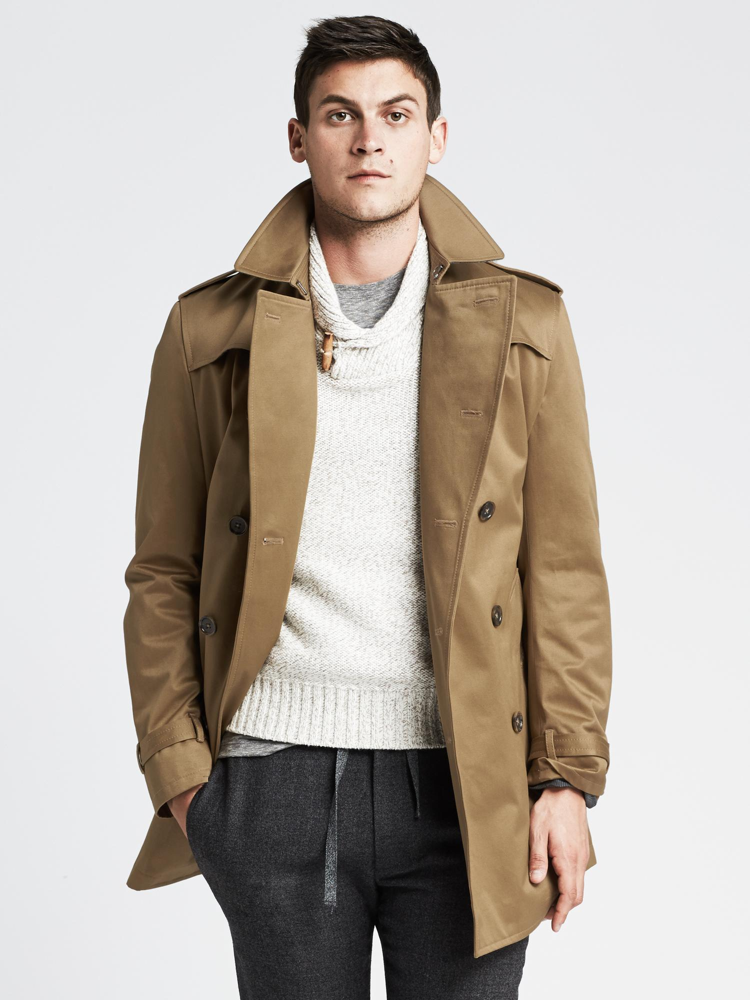 Banana republic trench coat men Elevate any wardrobe with Men's Jackets & Coats from Banana Republic Factory. Browse an incredible selection of the latest Jackets for Men and find a great fit for any individual style. Create your next great look today with stylish Men's Jackets & Coats from Banana Republic Factory.