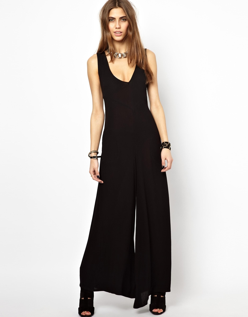 black maxi jumpsuit
