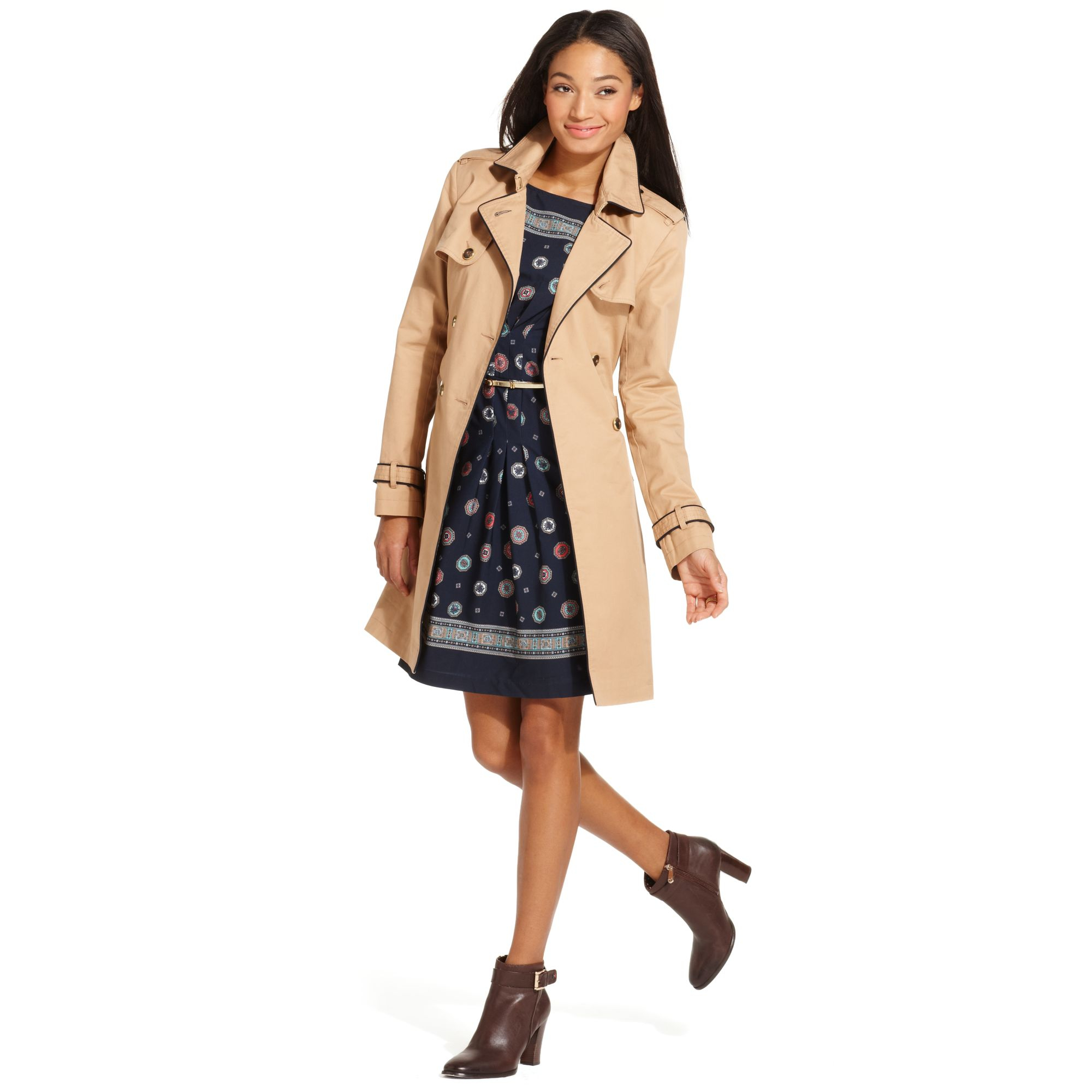 tommy hilfiger trench coat womens