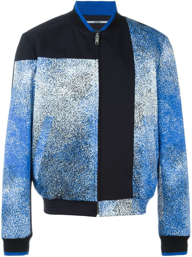 KENZO Cotton 'sand' Bomber Jacket in 