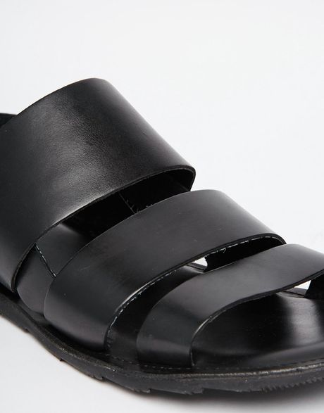 Aldo Alaydia Leather Sandals in Black for Men | Lyst