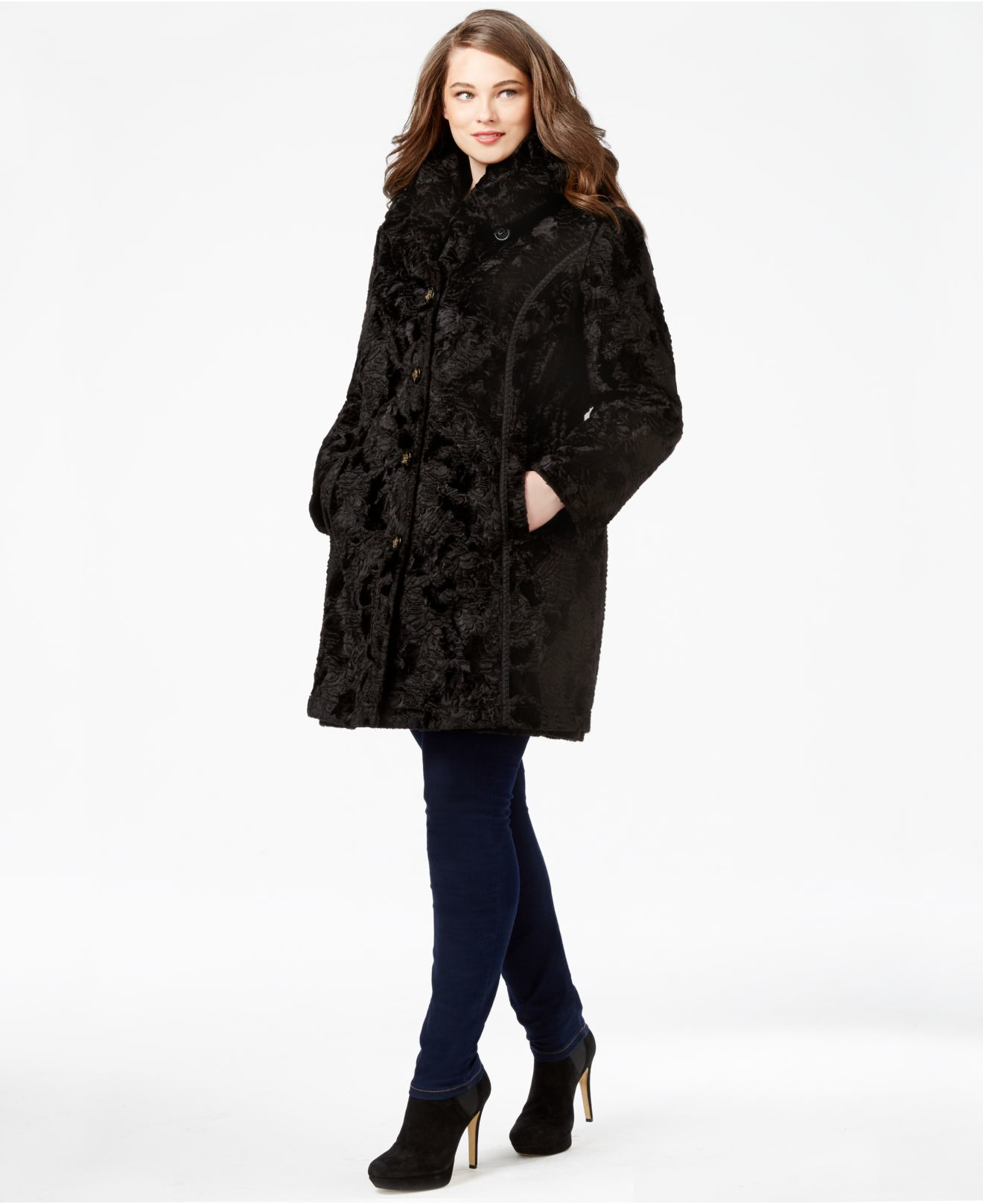 laundry by shelli segal plus size coats