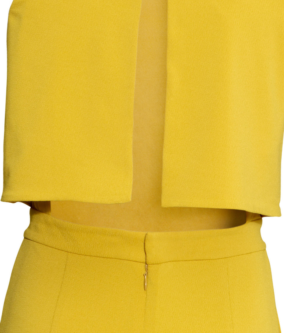 h&m yellow jumpsuit