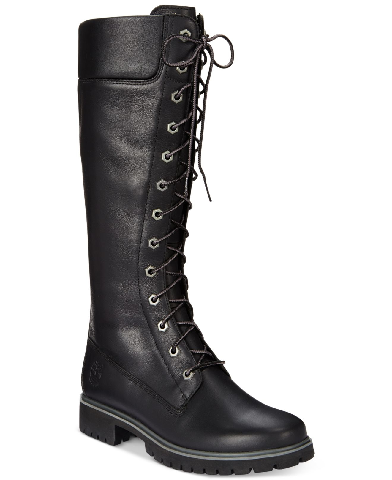 Timberland Women's 14" Premium Lace-up Boots in Black | Lyst