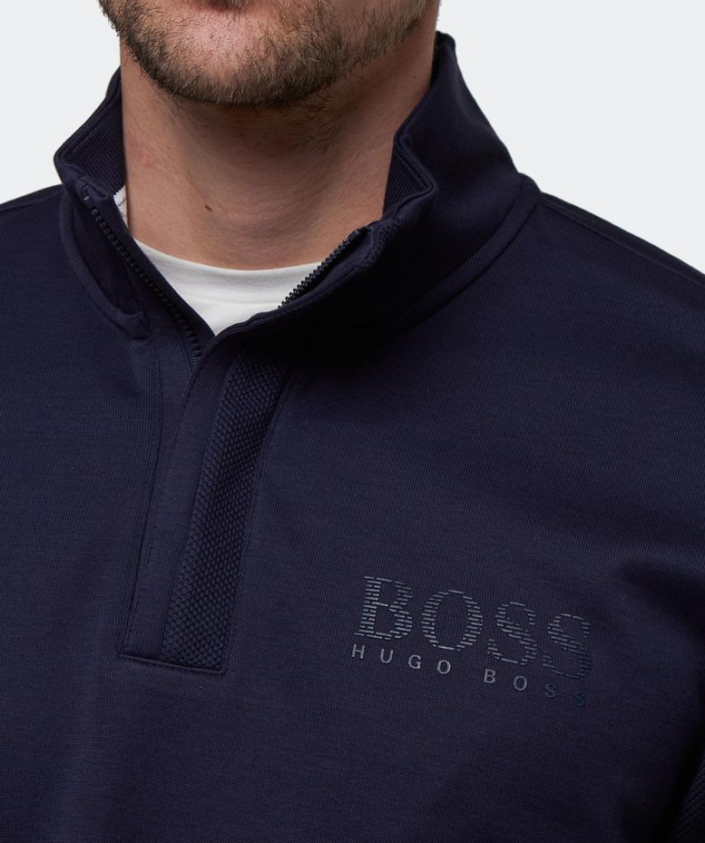 boss half zip sweatshirt