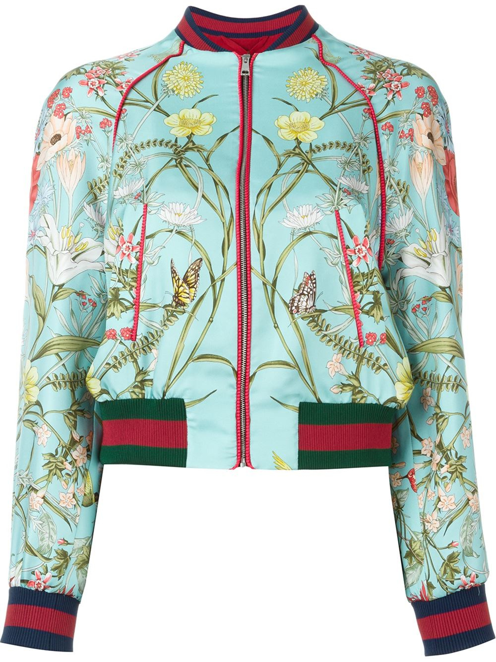 Gucci Bloom' Bomber Jacket Green | Lyst