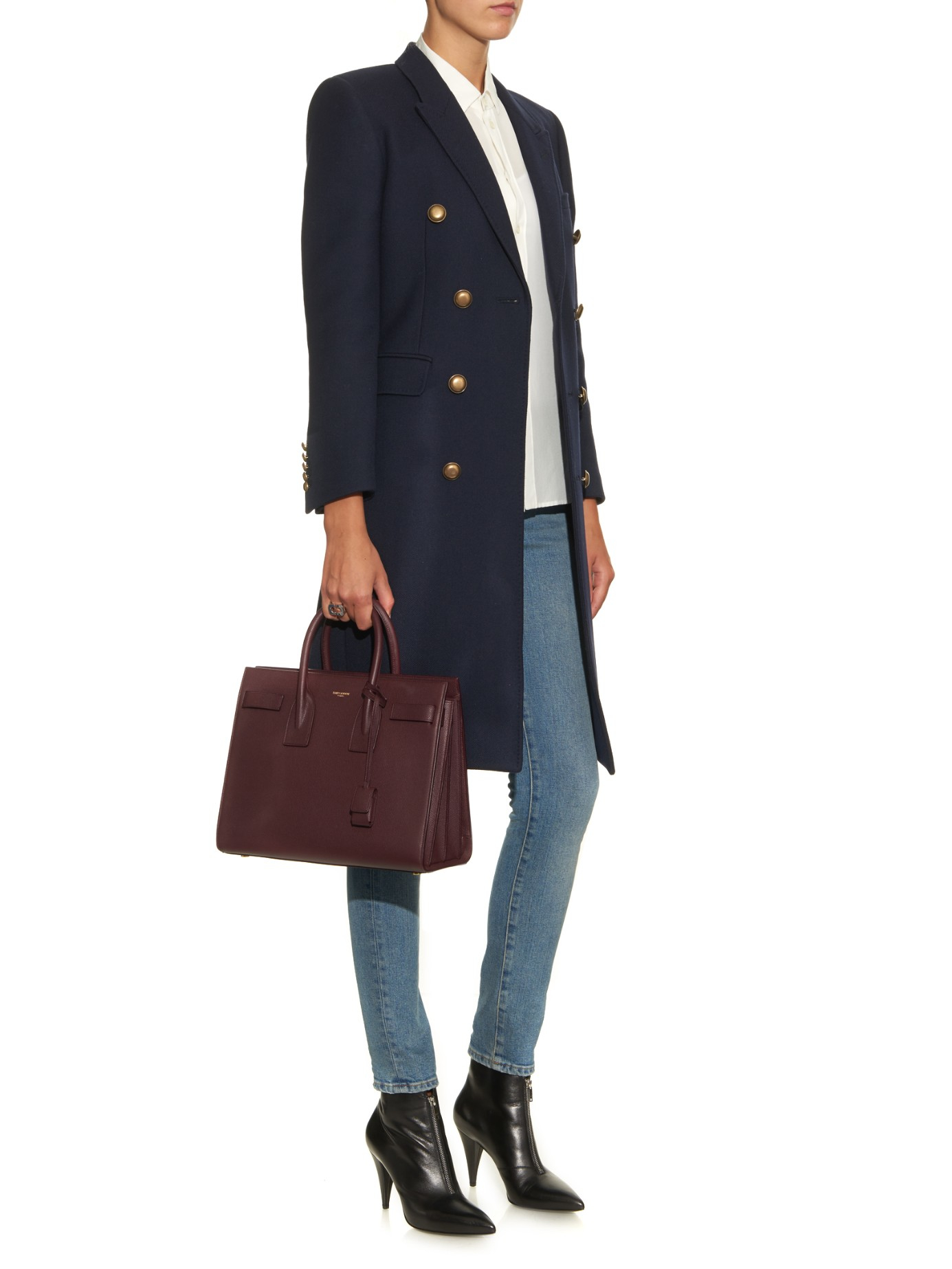 Saint laurent small cheap sac de jour tote