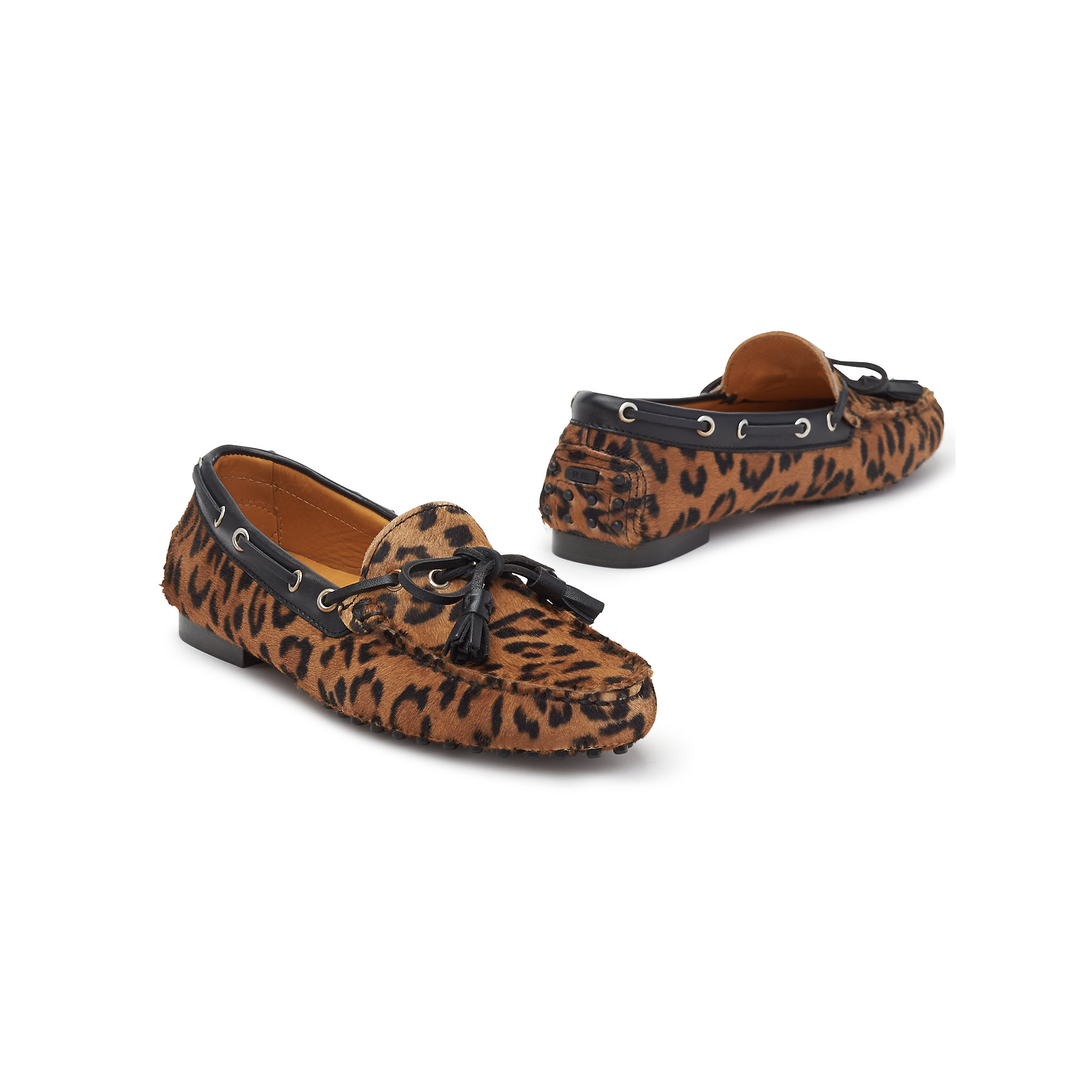ralph lauren leopard loafers