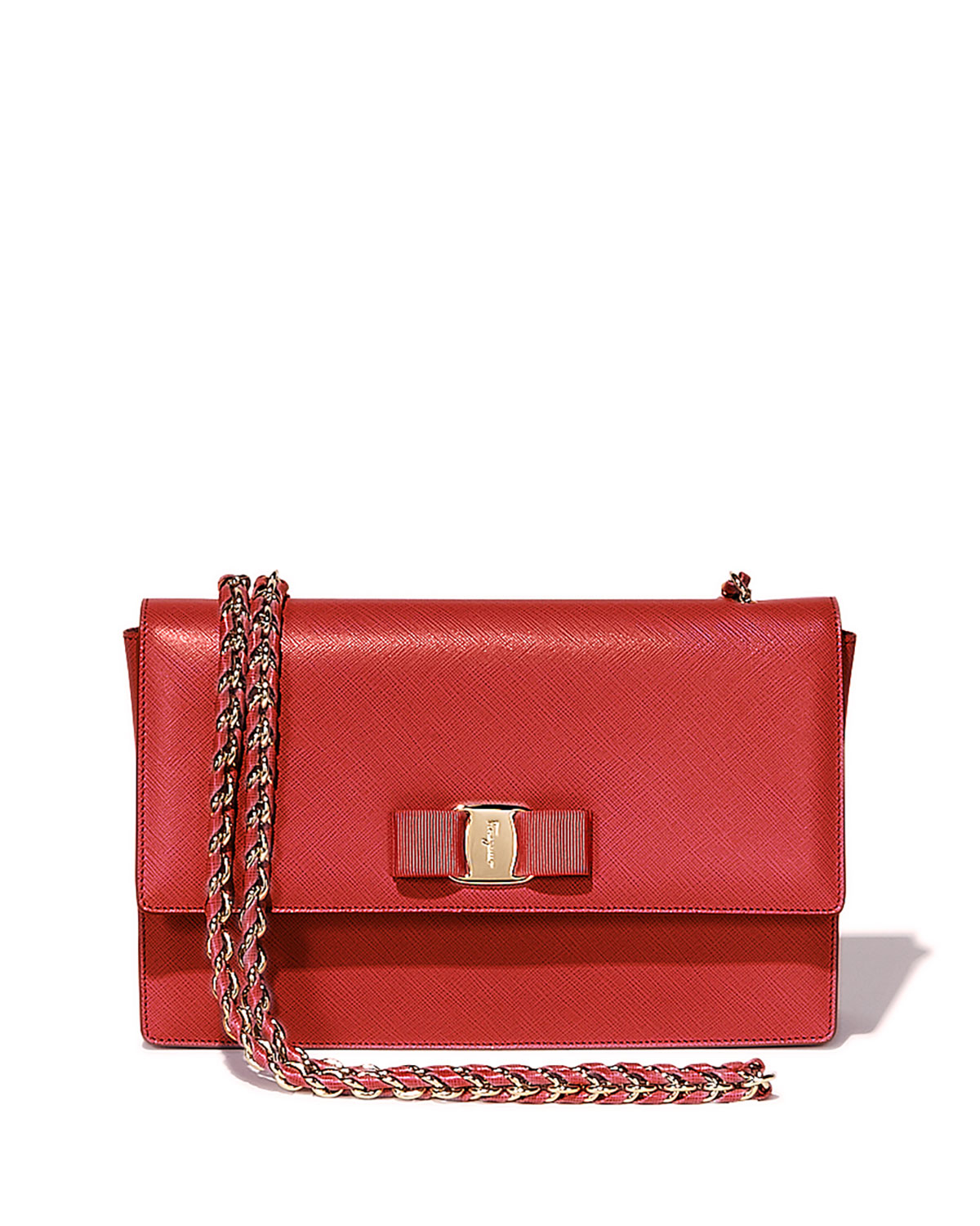 Ferragamo Ginny Vara Medium Crossbody Bag in Red (rosso) | Lyst