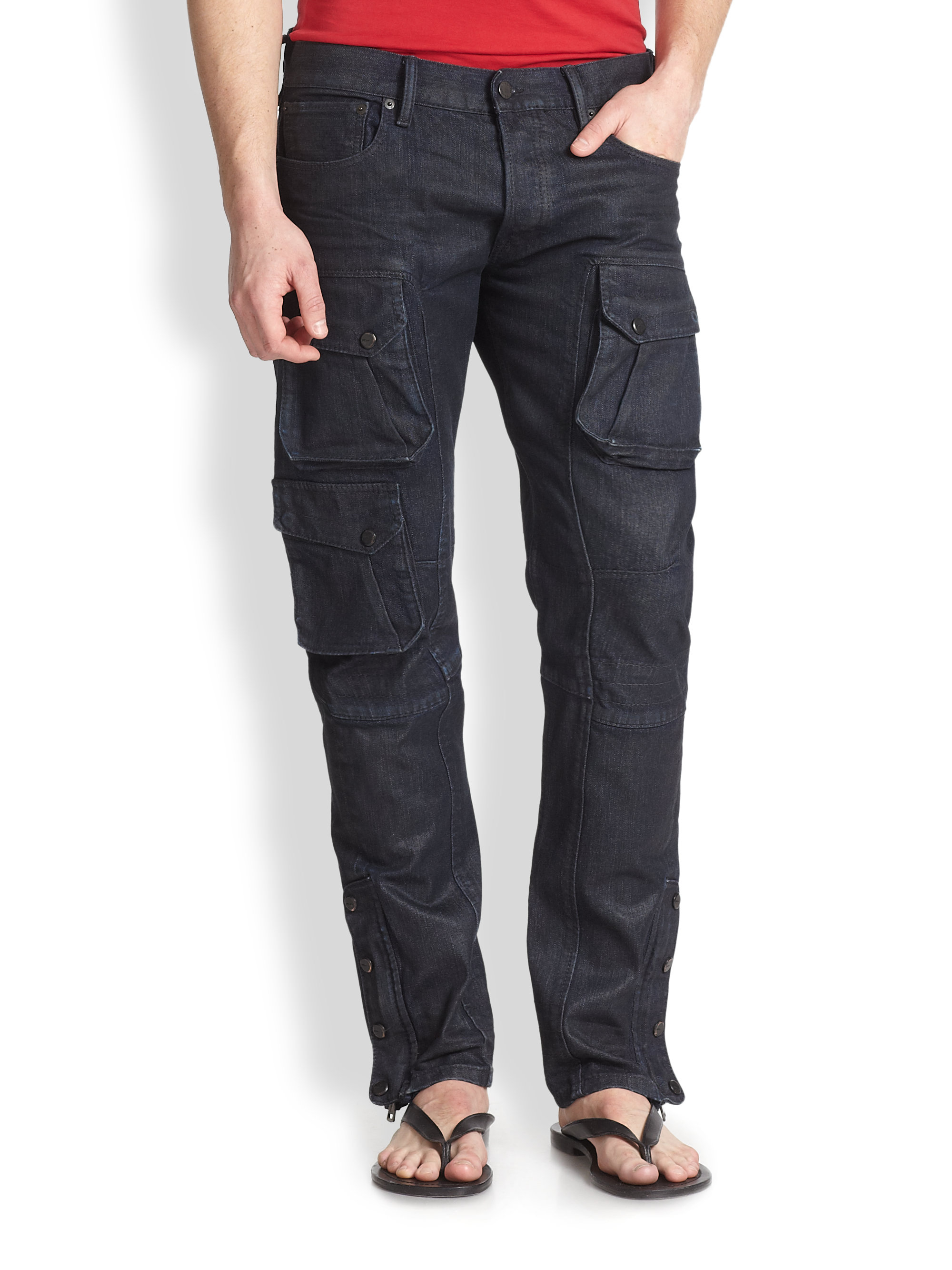 Ralph Lauren Black Label Courier Cargo Pants in Navy (Blue) for Men | Lyst