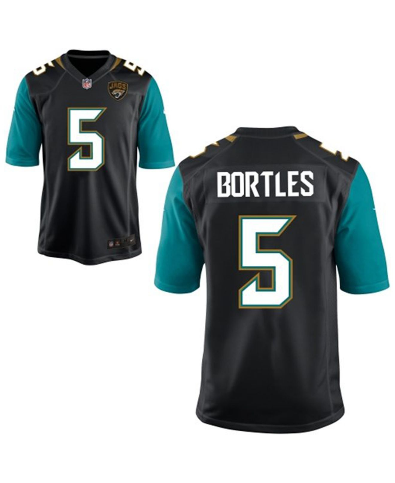 Nike Men\u0026#39;s Blake Bortles Jacksonville Jaguars Game Jersey in Black ...  