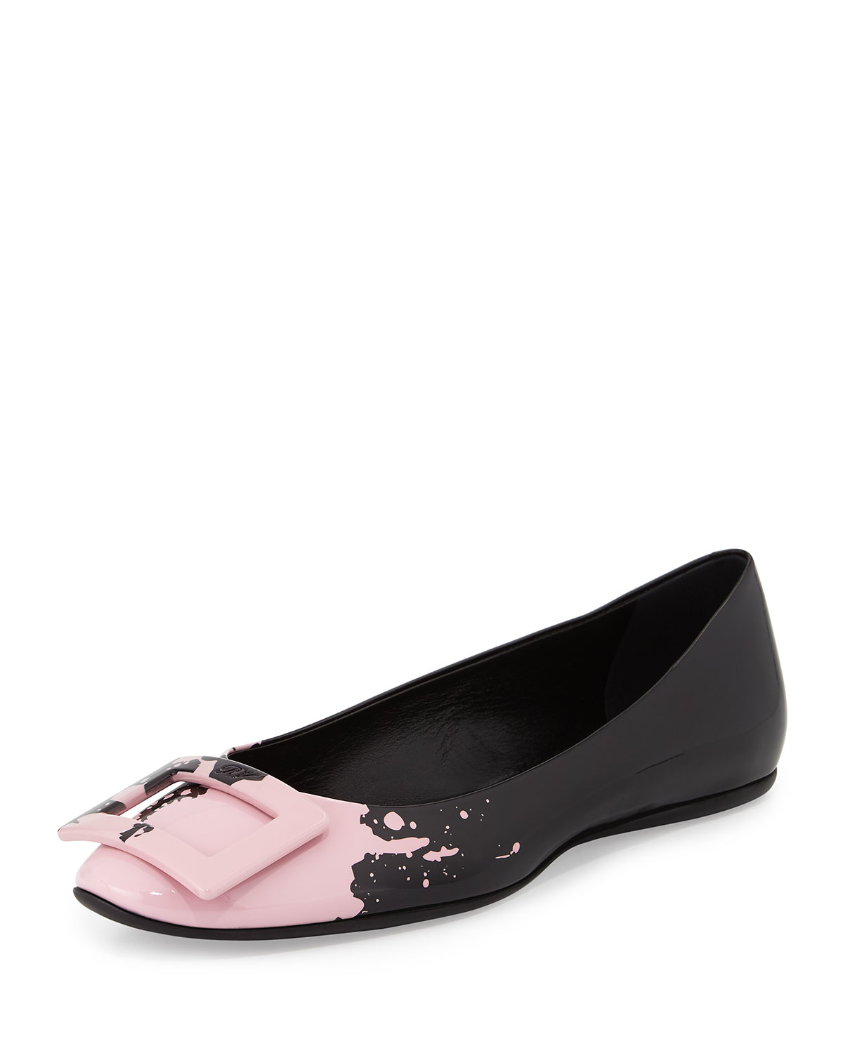 t shoes flats roger vivier gommette t shirt splash ballet flats in black t shoes flats roger vivier gommette t shirt splash ballet flats in black
