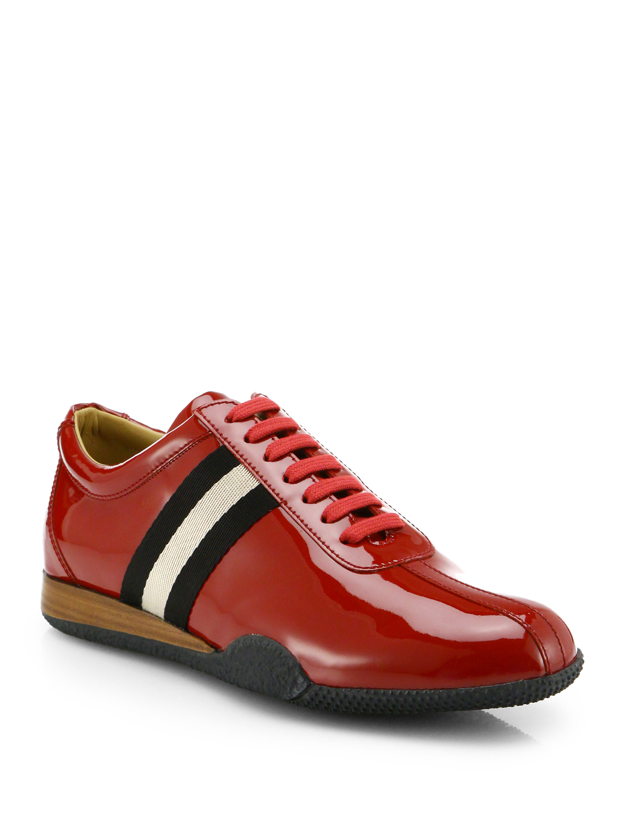 bally red sneakers