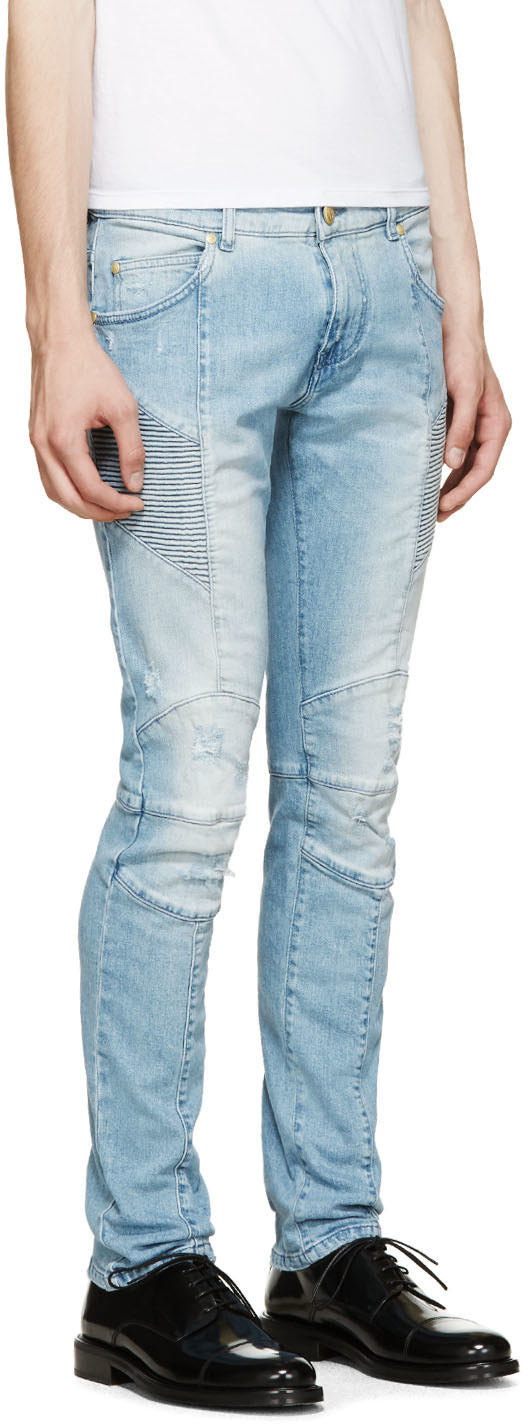 light biker jeans
