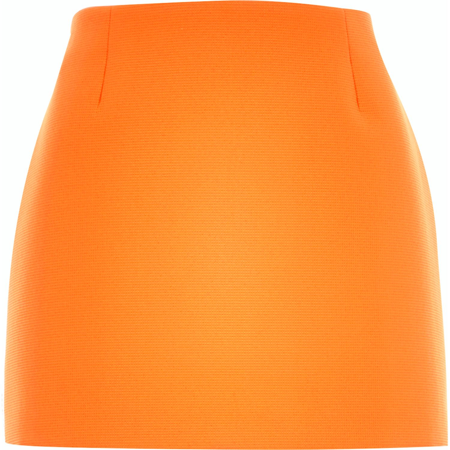 River Island Orange Textured Mini Skirt Lyst