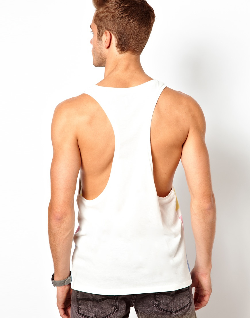 ASOS Stripe Vest in Pastel Tones for Men - Lyst