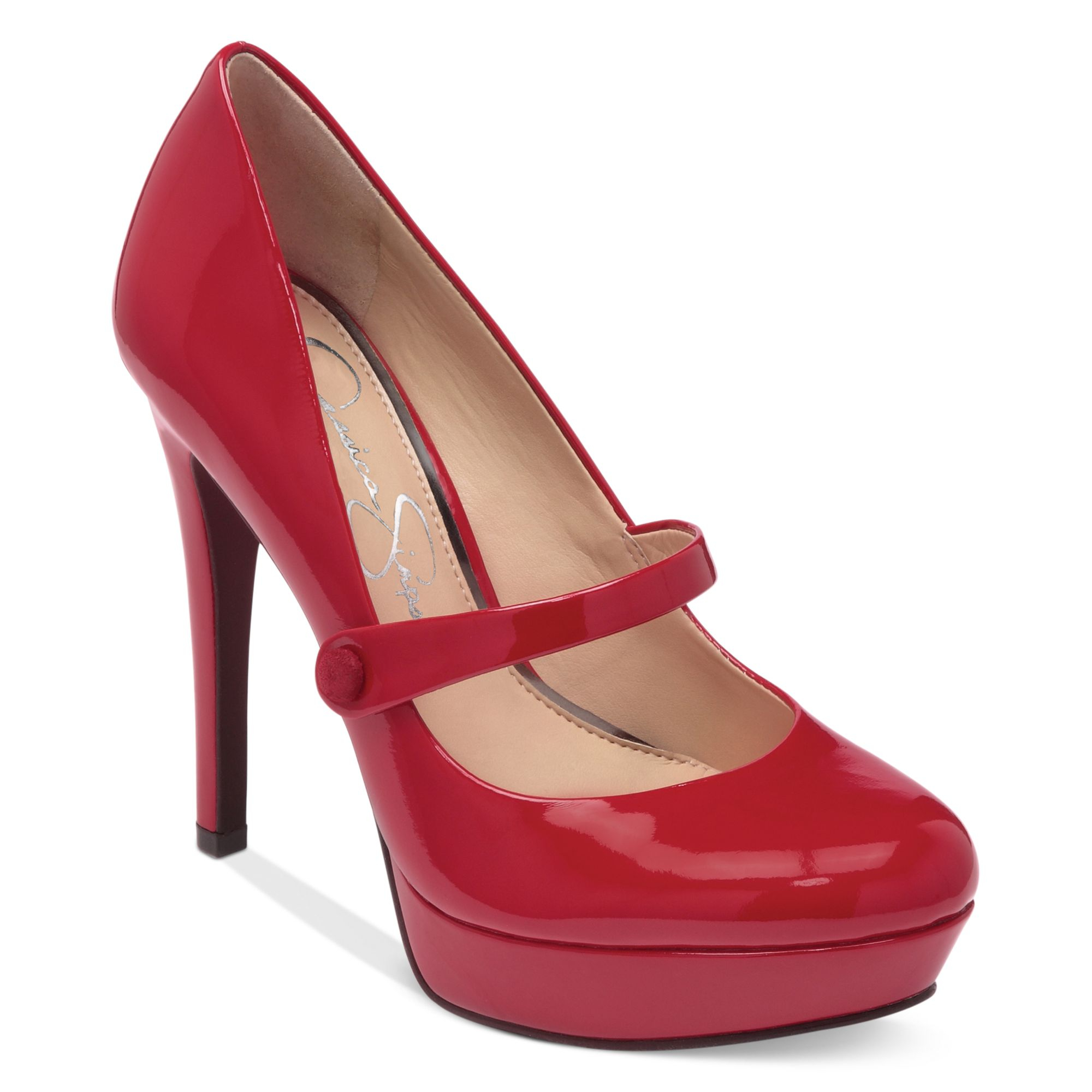 jessica simpson red platform heels