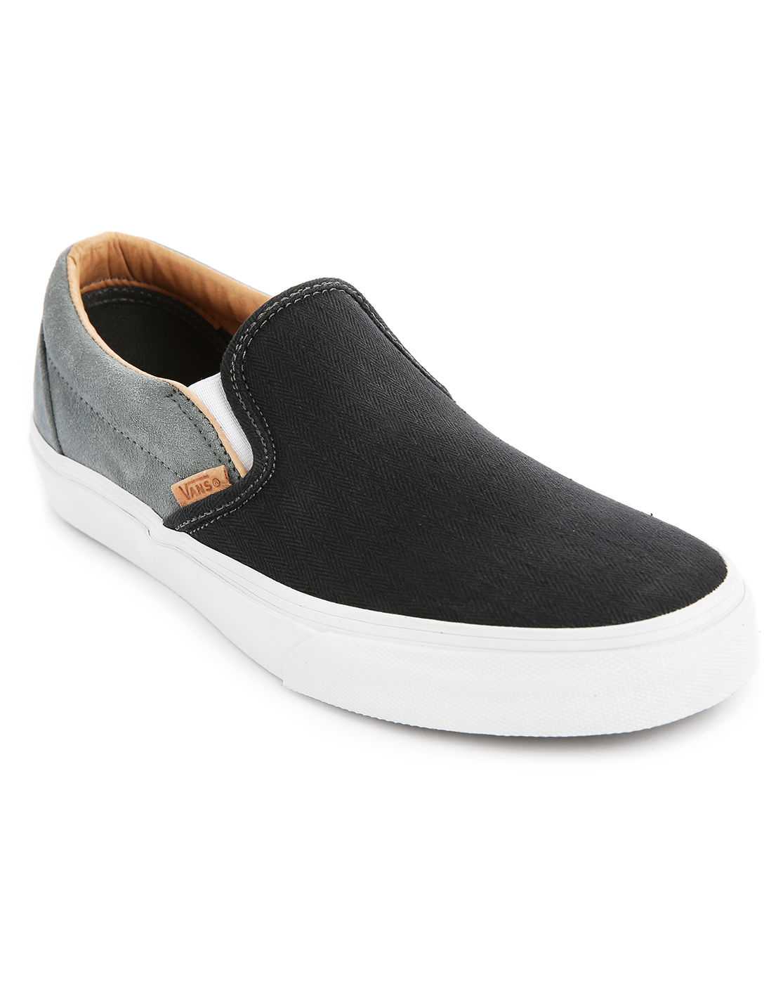 Vans Chevron Navy Grey Suede California Slip On In Blue vans chevron navy grey suede california slip on in blue
